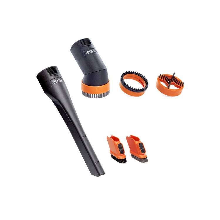 RIDGID 2-1/2 in. NXT Max Crevice Tool and Dusting Brush Shop Vacuum Attachments with Shoe Kits for RIDGID NXT Wet Dry Vacs