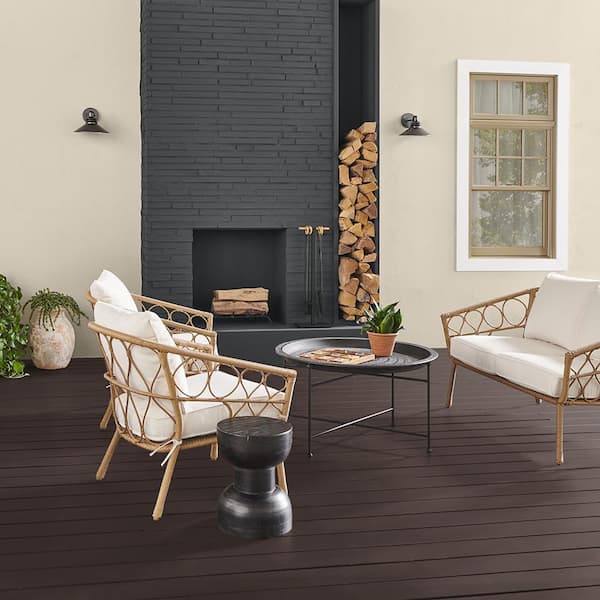 BEHR DECKplus 1 gal. #PFC-25 Dark Walnut Solid Color Waterproofing