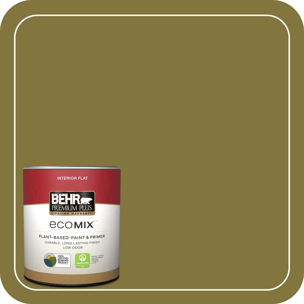 1 qt. #390D-7 Marsh Grass Flat EcoMix Plant-Based Interior Paint & Primer price history on PriceWatchPro