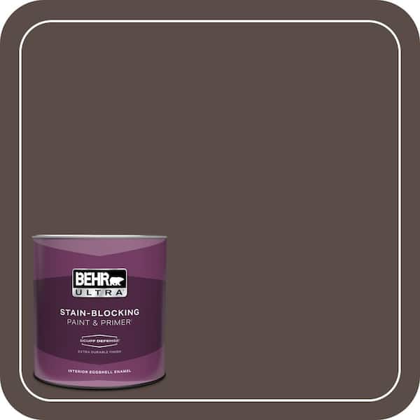 BEHR ULTRA 1 qt. #PPU5-19 Dark Truffle Extra Durable Eggshell Enamel Interior Paint & Primer