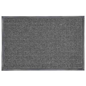 Charcoal 23.5 in. W x 35.5 in. L Rectangle Stain Resistant Commercial Mat
