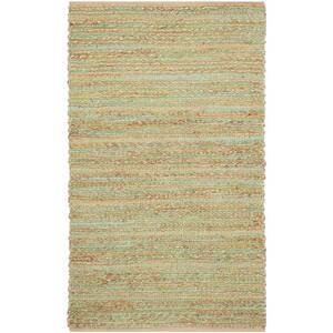 Cape Cod Green 3 ft. x 5 ft. Striped Area Rug