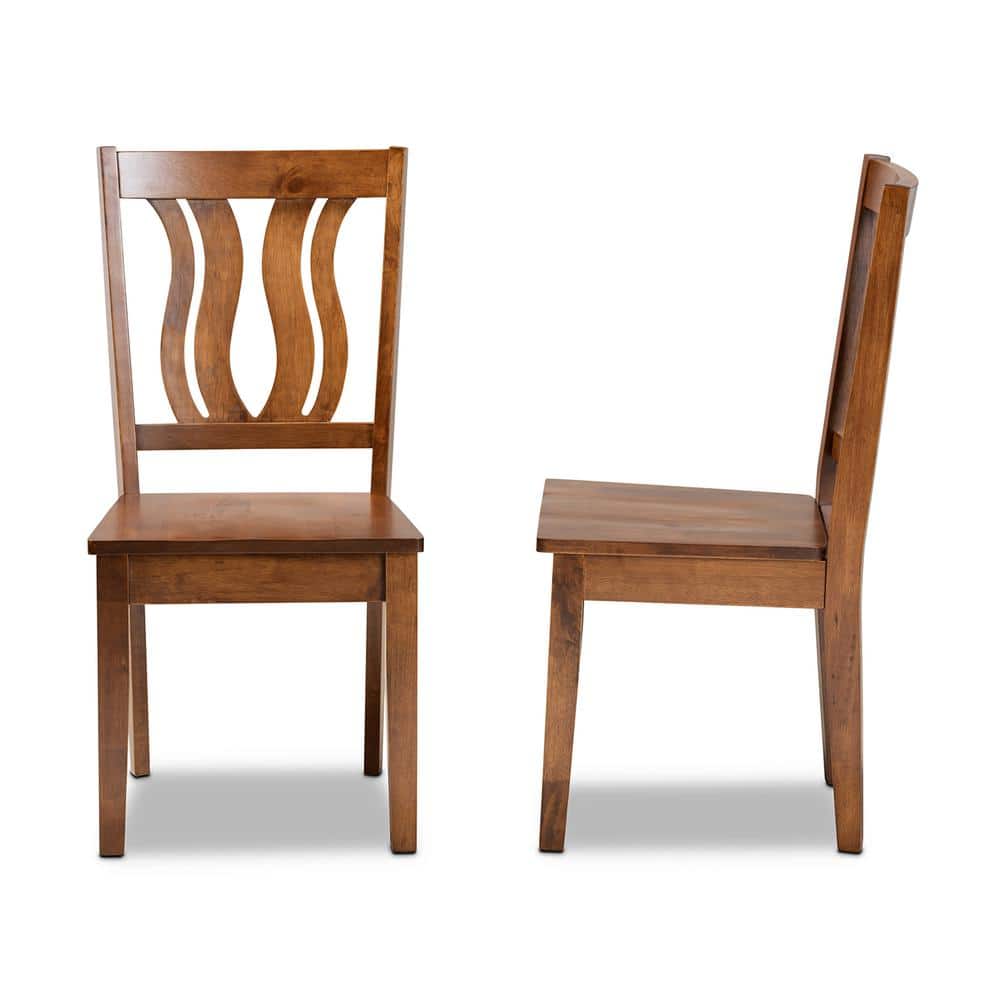 Walnut Brown Low Arm Chair with Cane Backrest