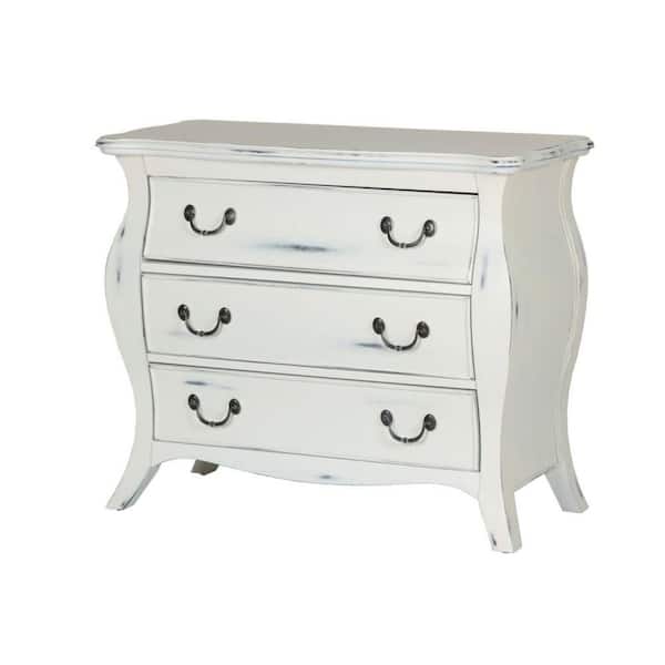 Home Styles The Regency Bombe White Chest