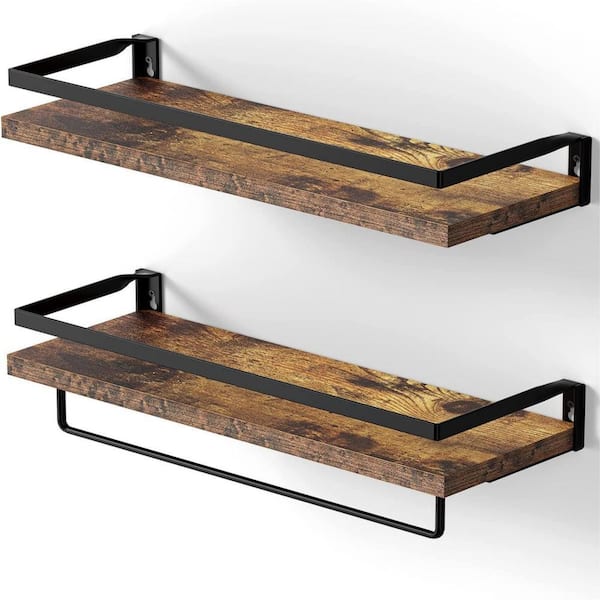 Rustic Wood Floating Shelves. Bathroom Floating Shelf. Kitchen