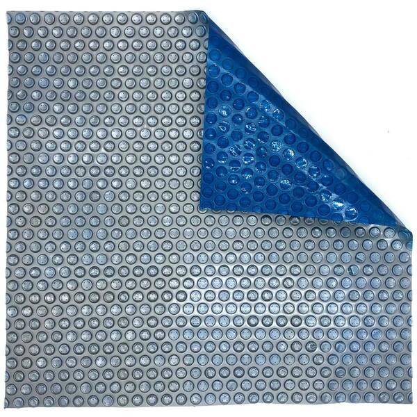 Blue Wave 12-ft. x 24-ft. Rectangular 14 mil Blue Silver In-Ground Solar Pool Blanket