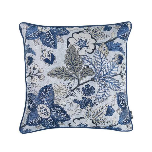 blue damask pillows