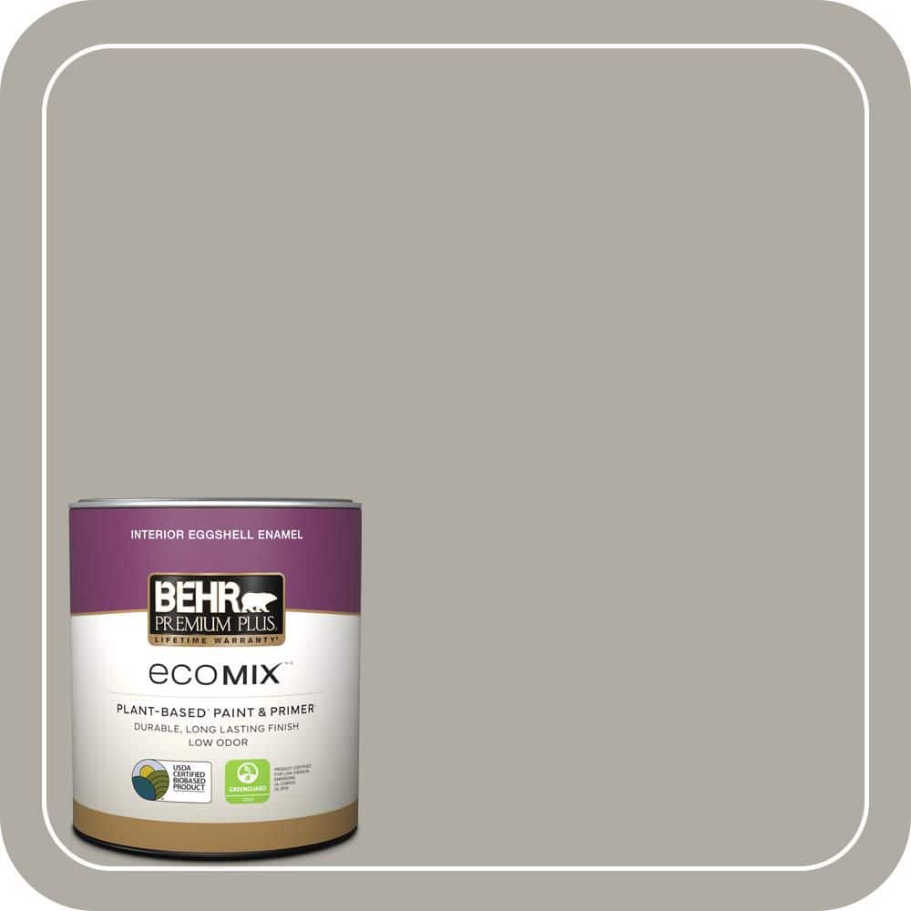 1 qt. Home Decorators #HDC-NT-09G Stingray Gray Eggshell Enamel EcoMix Plant-Based Interior Paint & Primer price history on PriceWatchPro