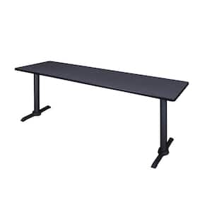 Bucy 84 in. x 24 in. Grey Training Table
