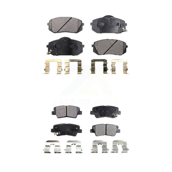TEC Front Rear Ceramic Brake Pads Kit For Hyundai Sonata Kia Cadenza Soul EV KTC-100127