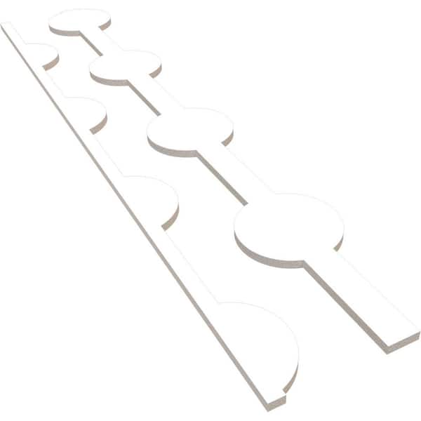Ekena Millwork Bridgeport 47 in. H x 0.5 in. W Slatwall Panels in PVC 12-Pack