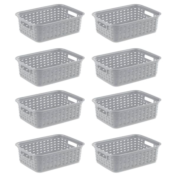17 Gallon Industrial Stackable Storage Tote Lidded Containers, 18-Pack