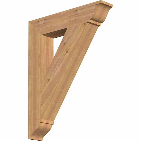 Ekena Millwork 5.5 in. x 38 in. x 30 in. Western Red Cedar Traditional Smooth Bracket