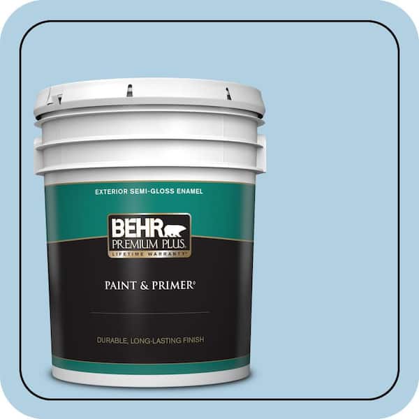 BEHR PREMIUM PLUS 5 gal. #560C-3 Holiday Road Semi-Gloss Enamel Exterior Paint & Primer