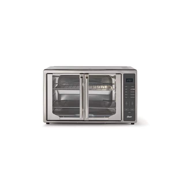 1700 W Stainless Steel Countertop Oven with Extra-Large-Capacity French Doors