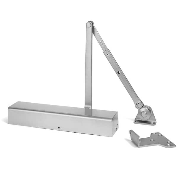 SMITH & LOCKE Metal Fire Rated Door Closer Automatic Overhead Size 3 Silver 