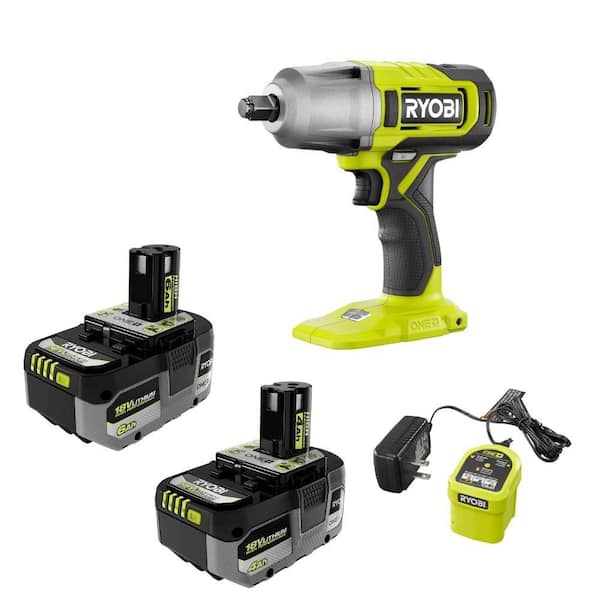 ONE+ 18V Lithium-Ion HIGH PERFORMANCE Kit w/ 4 Ah Battery, 6 Ah Battery, Charger, & FREE ONE+ Cordless Impact Wrench