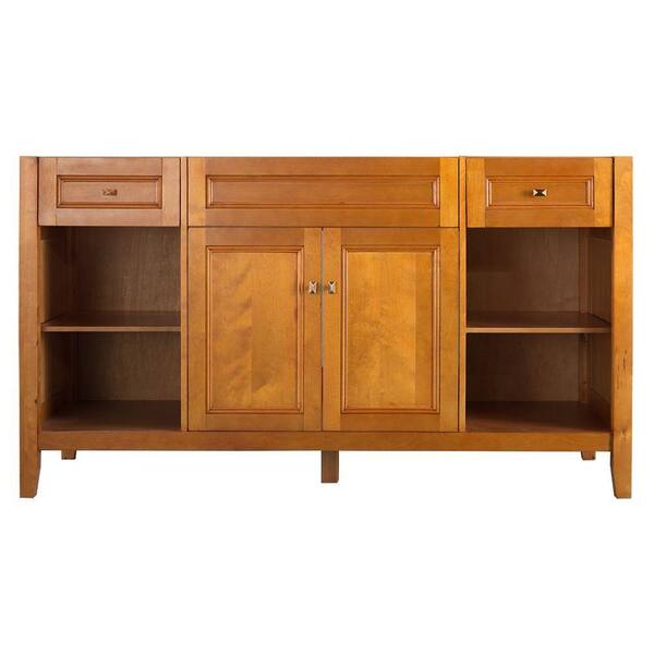 Home Decorators Collection Exhibit 60 in. W x 34 in. H Vanity Cabinet Only in Rich Cinnamon