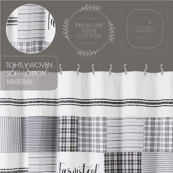 https://images.thdstatic.com/productImages/935f5729-3c90-44a3-9a1a-37bac575f3e4/svn/country-black-soft-white-vhc-brands-shower-curtains-80495-76_600.jpg