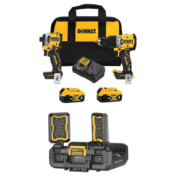 20V Max Lithium-Ion Cordless 3-Tool Combo Kit and Cordless Work Light with (2) Flexvolt 6.0 Ah Batteries and Charger