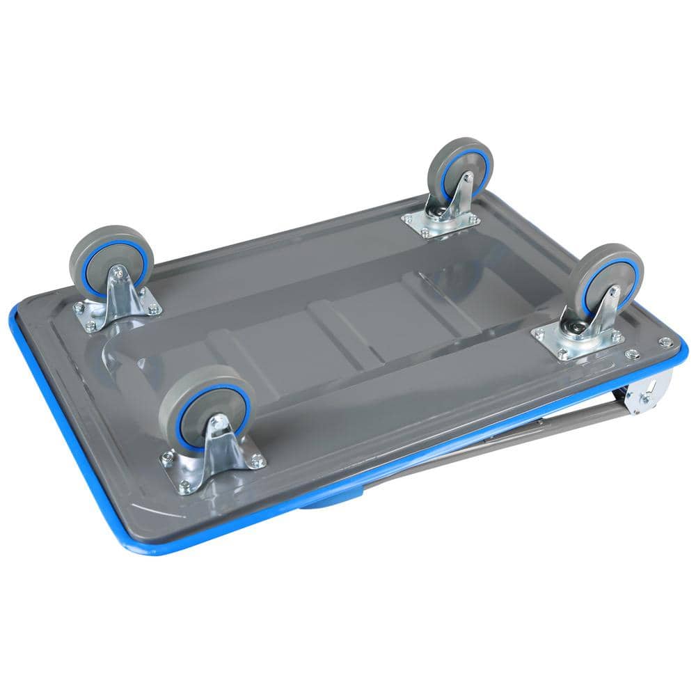 660 lbs Capacity Blue Steel Folding Platform Hand Truck Dolly