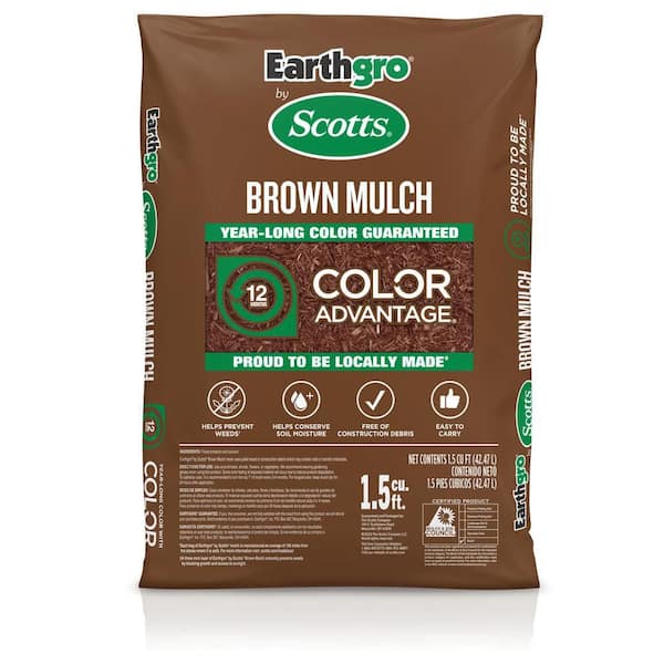 1.5 cu. ft. Brown Wood Shredded Bagged Mulch
