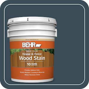 5 gal. #SC-101 Atlantic Solid Color House and Fence Exterior Wood Stain