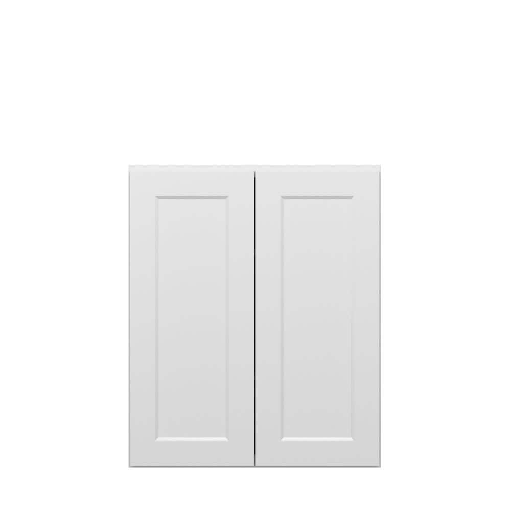 Norfolk Shaker 30 in. W x 36 in. H x 12 in. D in Painted White Plywood Asse