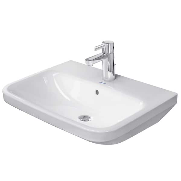 Duravit DuraStyle 23.63 in. Rectangular Bathroom Sink in White