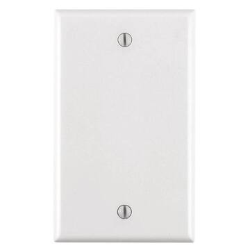 1-Gang Blank Wall Plate, White