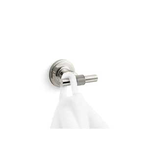 Torrington Wall Mounted Knob Robe/Towel Hook in Vibrant Polished Nickel