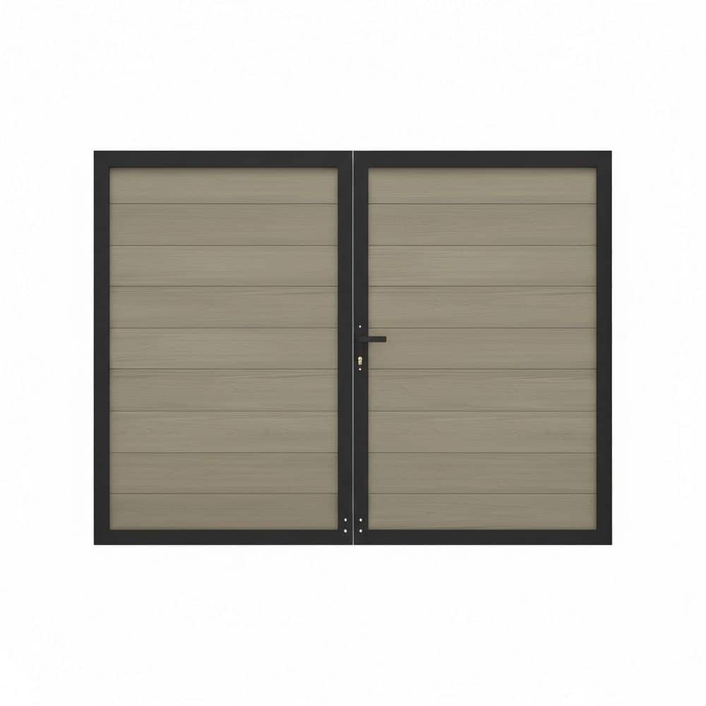 Durable 10 ft. W x 6 ft. H Antique Wood Composite Privacy Fence Gate (No Posts Included) price history on PriceWatchPro