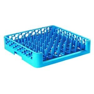19.75x19.75 in. Open End Tall Peg Dishwashing Rack in Blue (Case of 6)