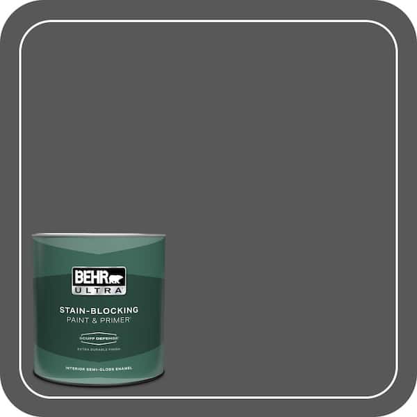 BEHR ULTRA 1 qt. #PPU24-22 Shadow Mountain Extra Durable Semi-Gloss Enamel Interior Paint & Primer