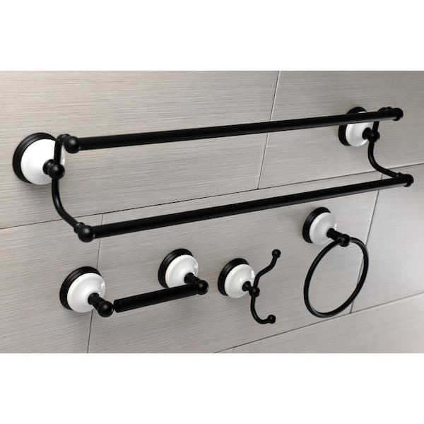 Rustic Victorian Black Bar With Hooks , Kitchen Towel Holder , Hand Towel  Holder , Rustic Pipe Bathroom Holder , Modern Industrial Kitchen 