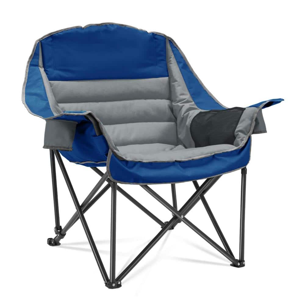 Modern Oversized Dark Blue Oxford Fabric Camping Chair
