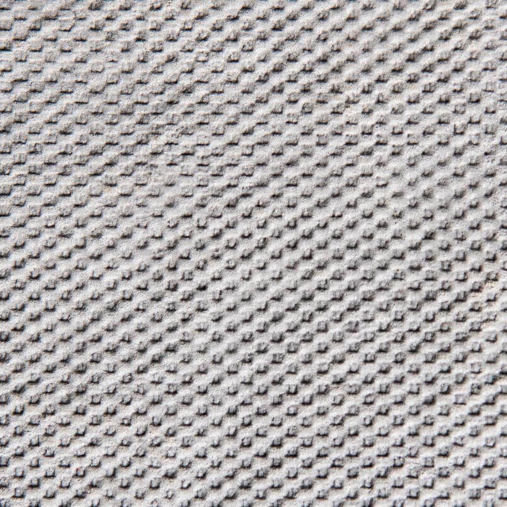 Uni-Luxe 6' Square Dual-Surface Non-Slip Gray Rug Pad