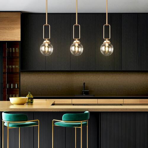 Globe Pendant Mid Century Modern Kitchen Pendant Lighting Mid