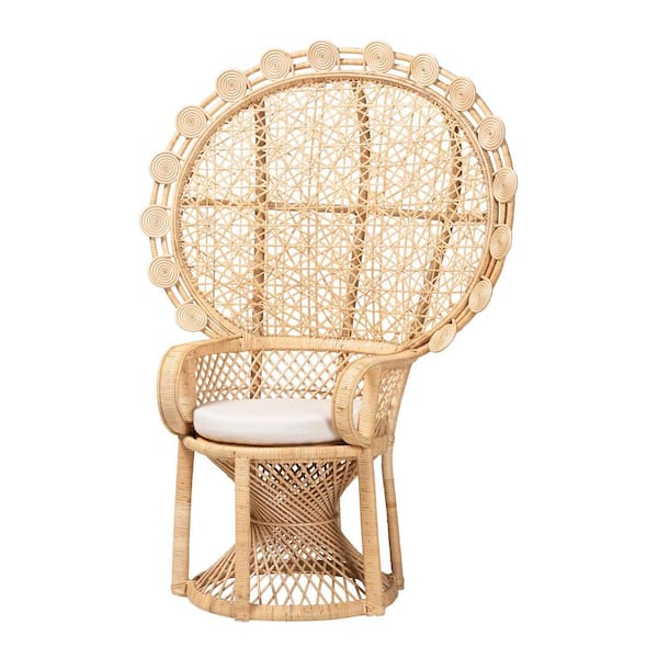 bali & pari Hecate Natural Rattan Peacock Chair