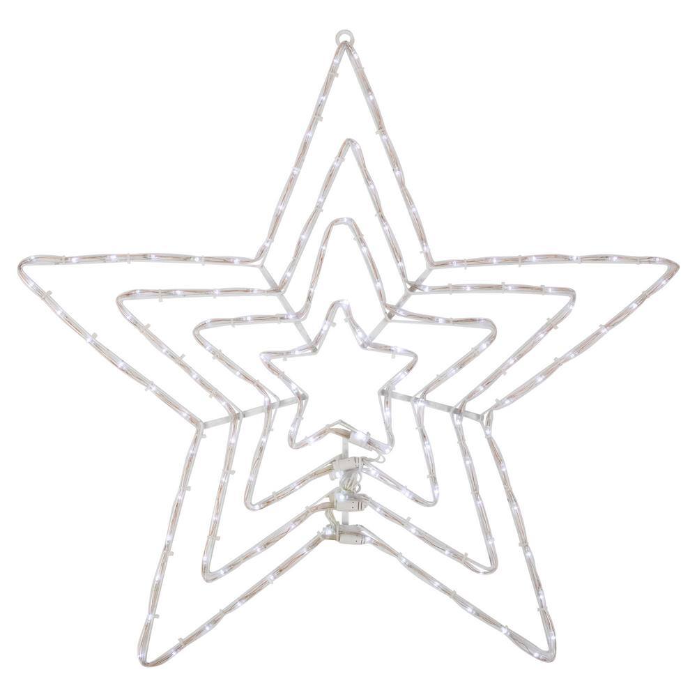 Northlight 24 in. LED Lighted Layered Stars 8 Function Christmas