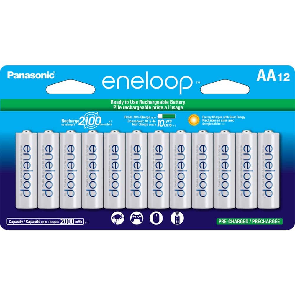 Panasonic eneloop Rechargeable AA Batteries (8-Pack) BK-3MCCA8BA - Best Buy