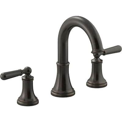 KOHLER Capilano 4 in. Centerset 2-Handle Bathroom Faucet in Oil-Rubbed ...