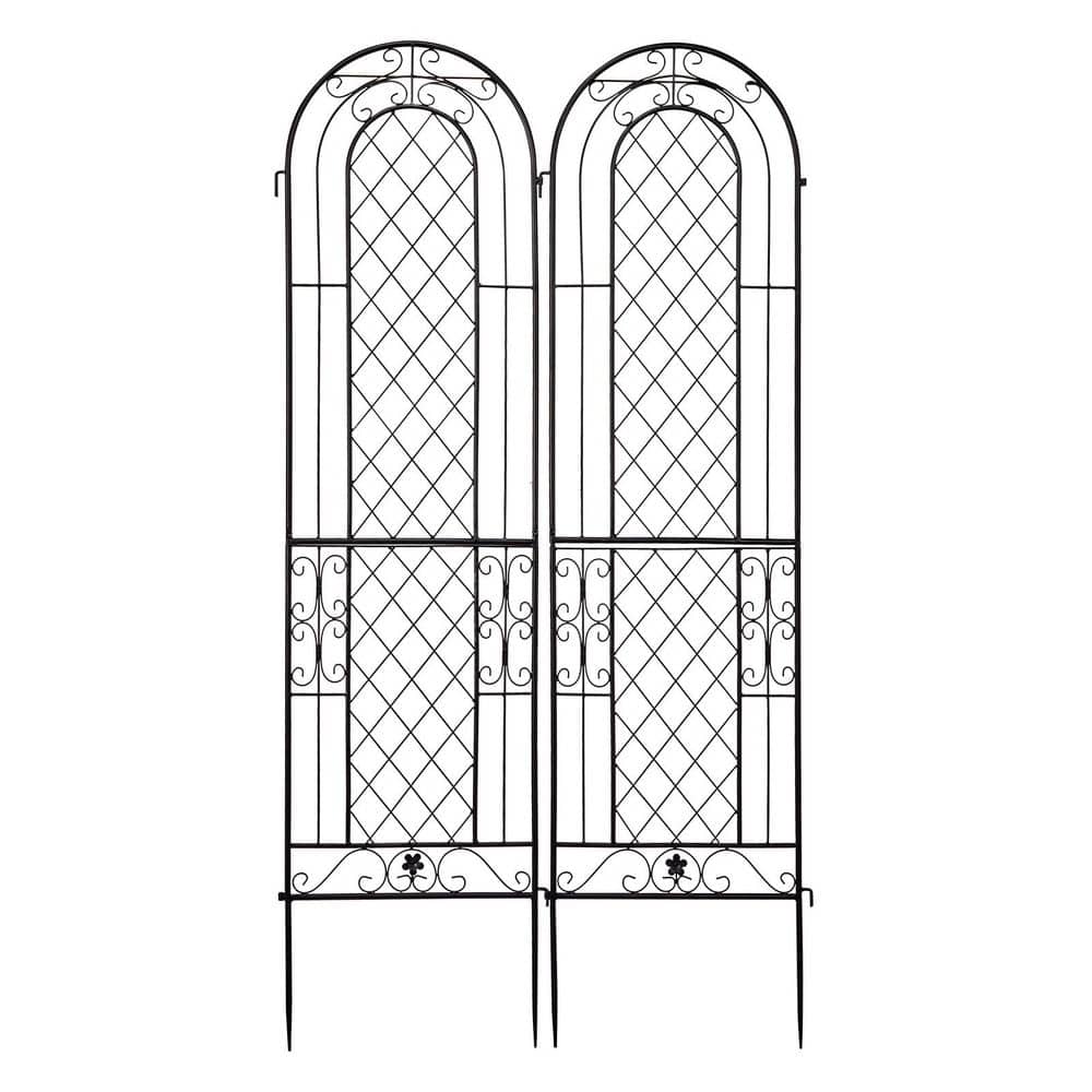 61 in. Metal Garden Trellis Plant Support Set of 2 price history on PriceWatchPro