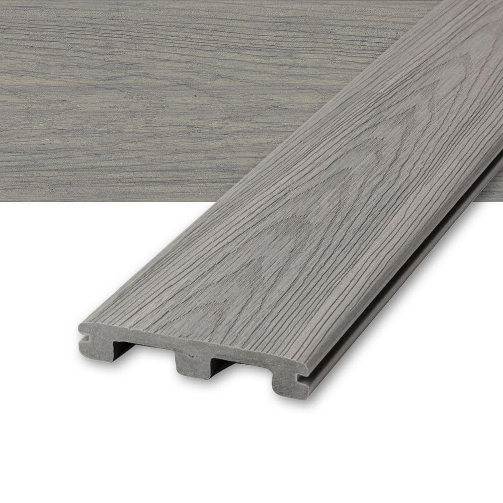 Deckorators Venture 1 in. x 6 in. x 12 ft. Saltwater Gray Grooved