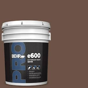 5 gal. #MQ2-05A Authentic Brown Satin Exterior Paint