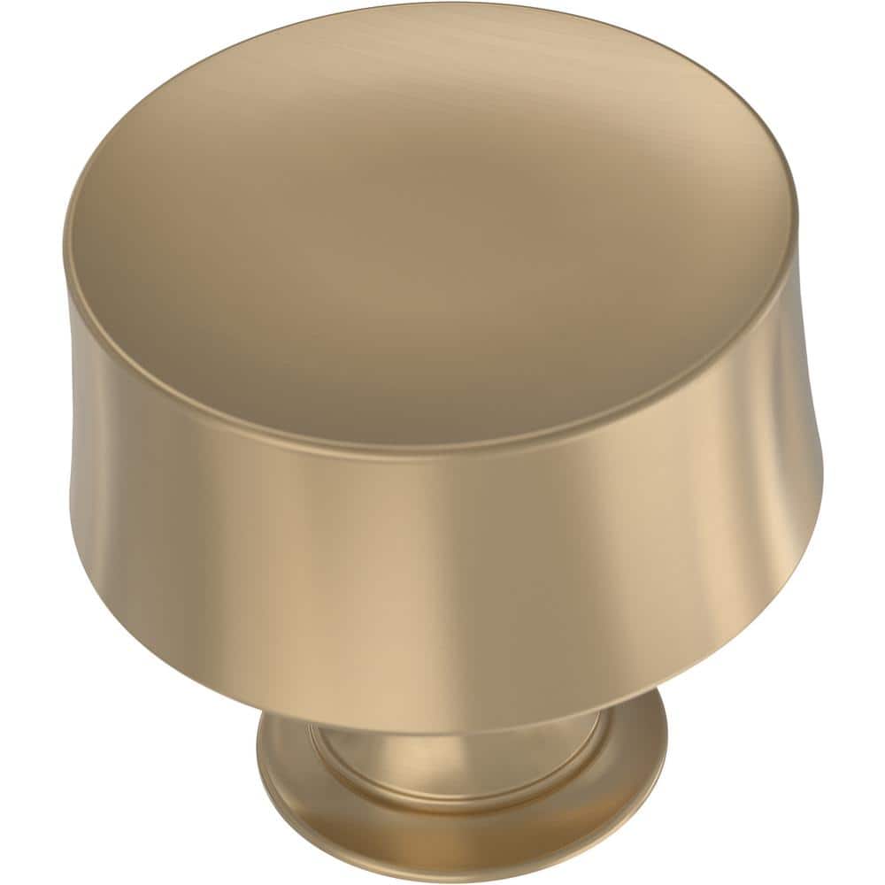 10-Pack Drum 1-1/4 in. Champagne Bronze Round Cabinet Knob 32 mm 