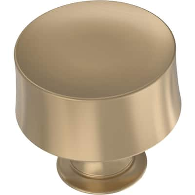 Drum 1-1/4 in. (32 mm) Champagne Bronze Round Cabinet Knob