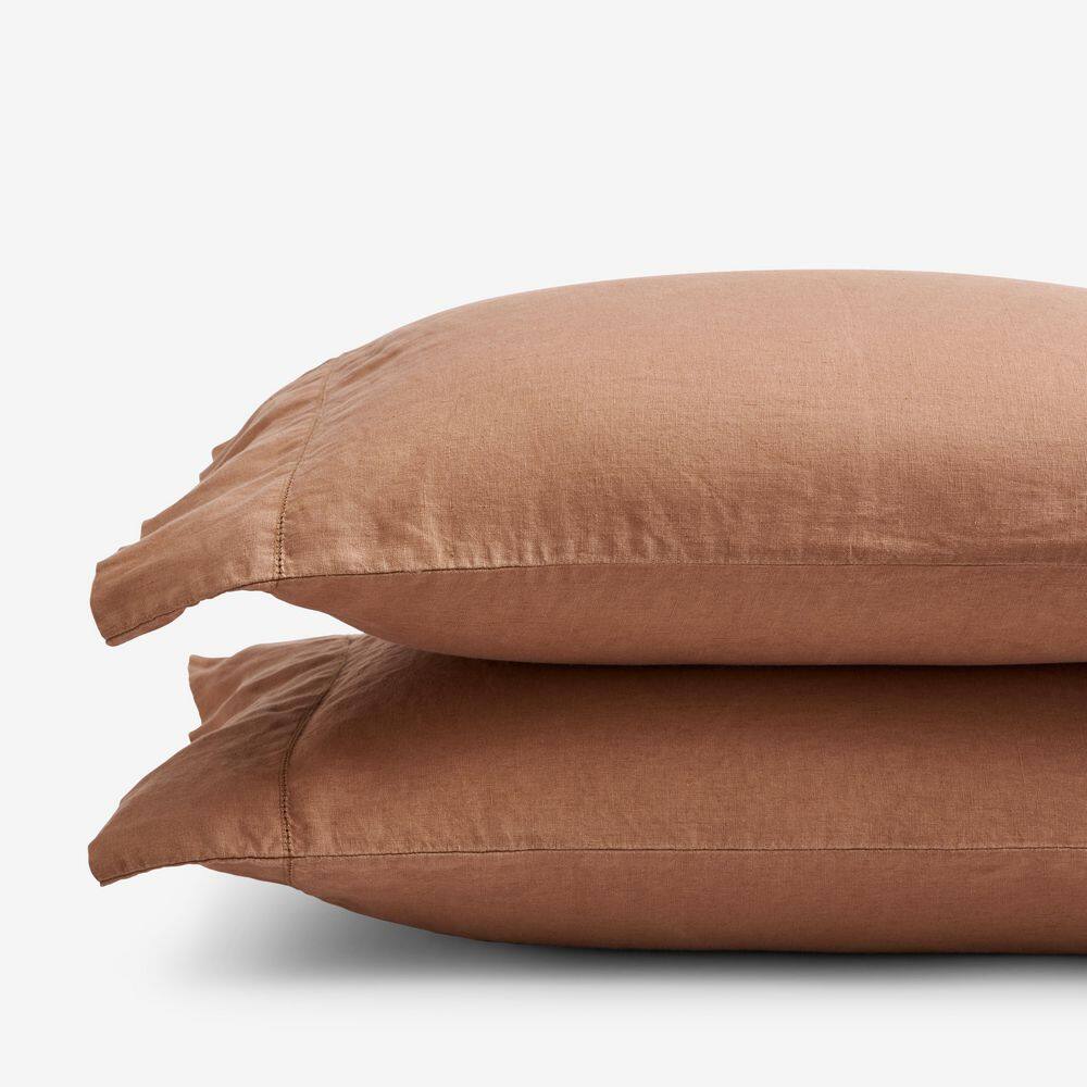 The Company Store Legends Hotel Clay Relaxed Linen King Pillowcases