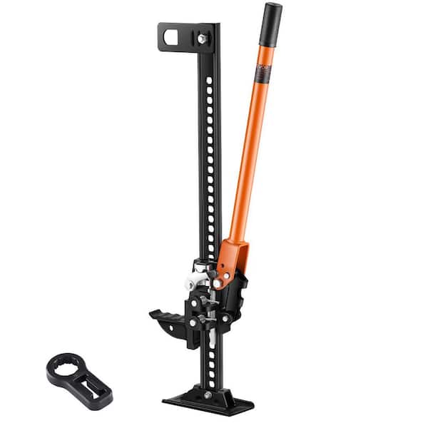 Farm Jack, 34in. High Lift, 3.18 T (7,000 lbs.) Capacity, Ratcheting Off-Road Utility Jack, 5.12-28 in. Lift for Tractor