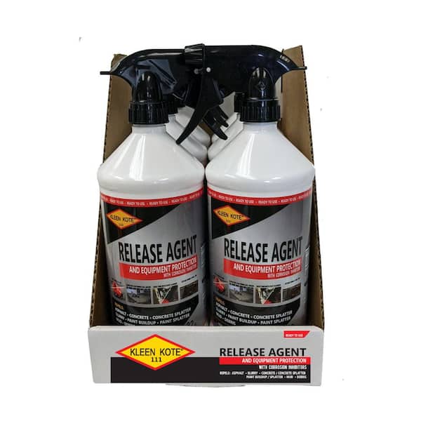 Kleen Kote 32 oz. Water Based Industrial Concrete Release and Anti-Corrosion Coating Spray Bottle (6-Pack)